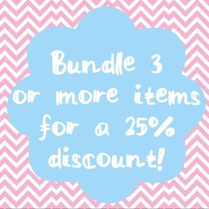 25% discount for 3 or more items!